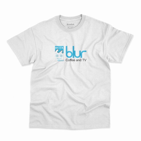 Camiseta Blur Coffee And TV V3 Branca min