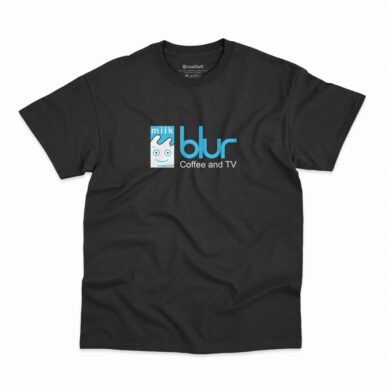 Camiseta Blur Coffee And TV na cor preta