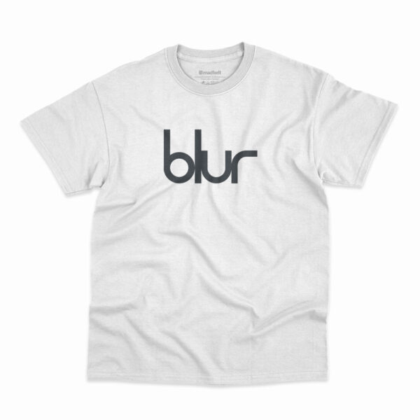 Camiseta Blur Logo Tradicional Branca
