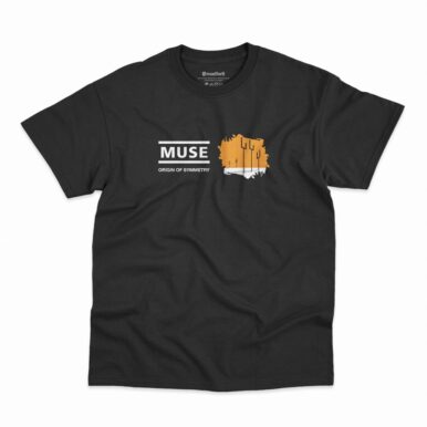 Camiseta Muse Origin Of Symmetry na cor preta