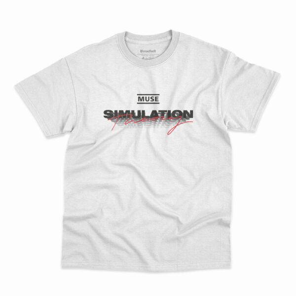 Camiseta Muse Simulation Theory Branca