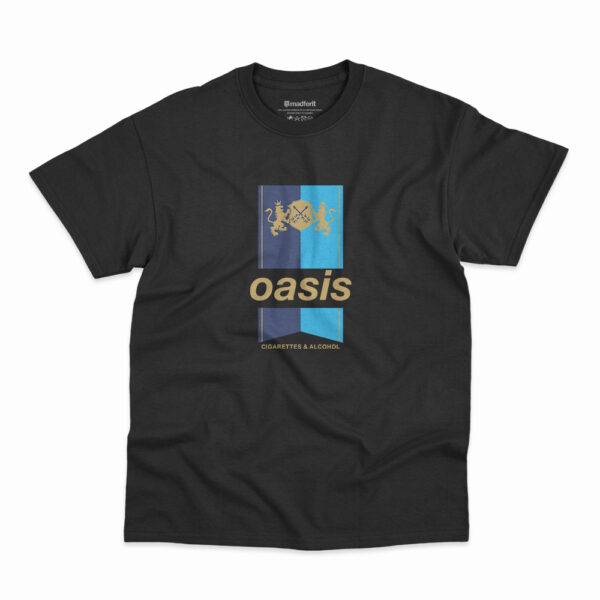 Camiseta Oasis Cigarettes And Alcohol Preta 1