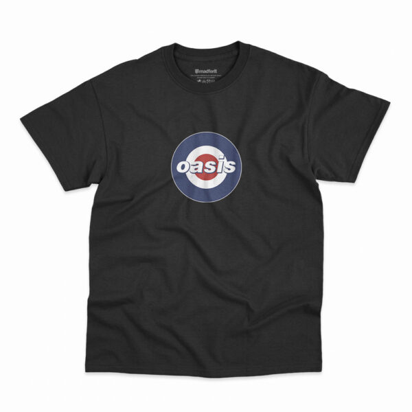 Camiseta Oasis Mod na cor preta
