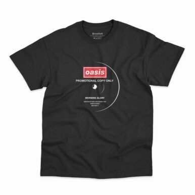 Camiseta Oasis Morning Glory Vinil na cor preta