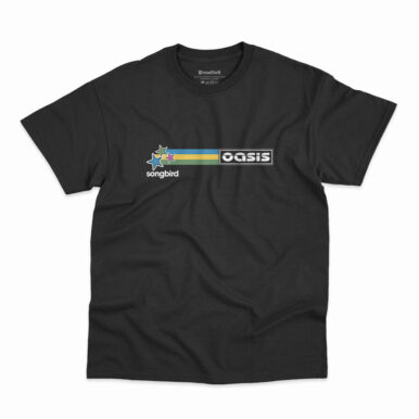 Camiseta Oasis Song Bird na cor preta