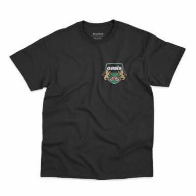 Camiseta Oasis The Masterplan Escudo na cor preta