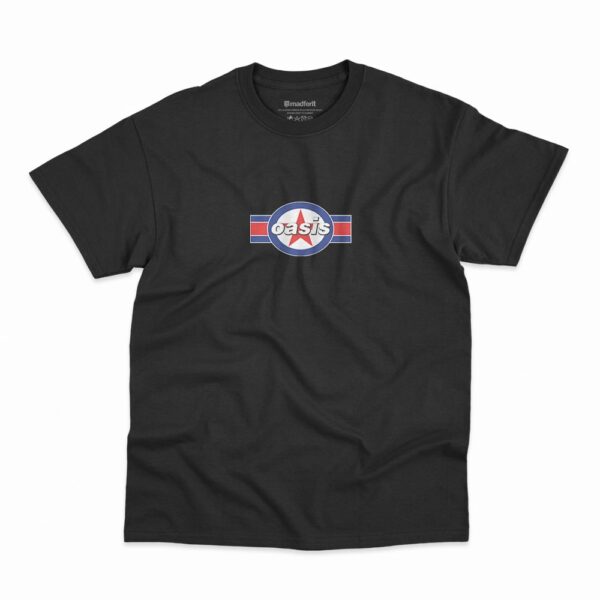 Camiseta Oasis USA na cor preta
