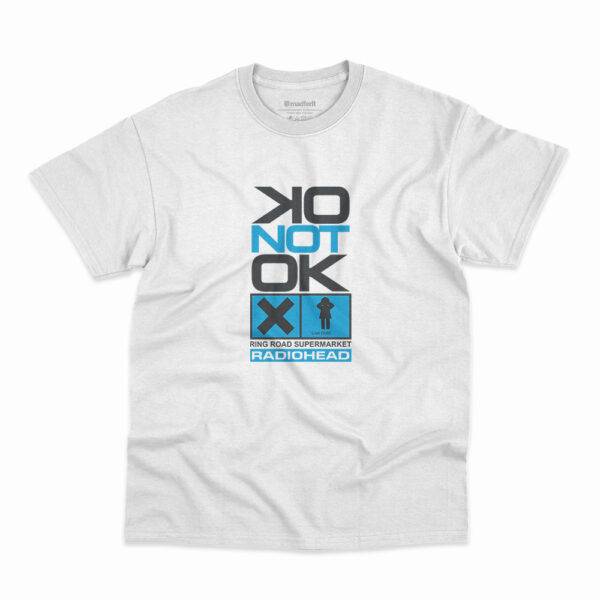 Camiseta Radiohead Ok Not Ok Lost Child Branca