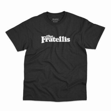 Camiseta preta com logo da banda The Fratellis