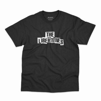 Camiseta preta com logo da banda The Libertines