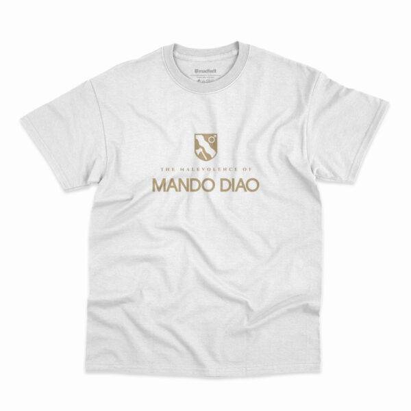 Camiseta Mando Diao The Malevolence Of Mando Diao Branca