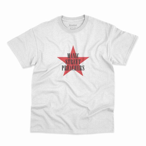 Camiseta Manic Street Preachers Star Logo Branca