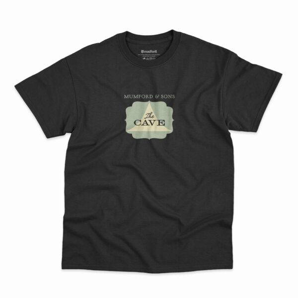 Camiseta Cave da banda Mumford And Sons na cor preta