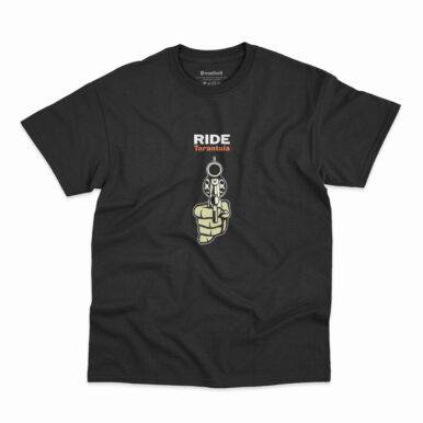 Camiseta Ride Tarantula na cor preta