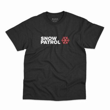 Camiseta da banda Snow Patrol na cor preta