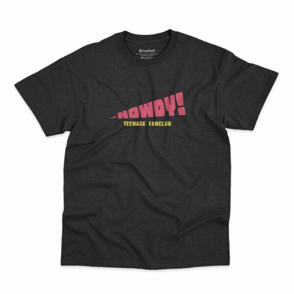 Camiseta preta Howdy da banda Teenage Fanclub