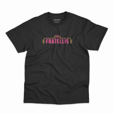 Camiseta branca com o logo da banda The Fratellis