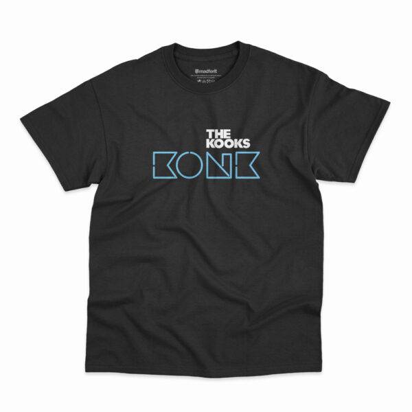 Camiseta Konk da banda The Kooks na cor preta