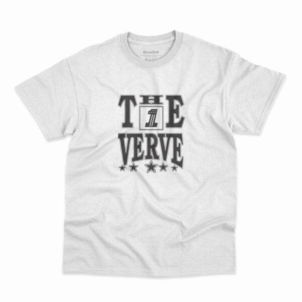 Camiseta The Verve No Come Down Tipografia Branca