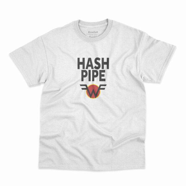 Camiseta Weezer Hash Pipe Branca