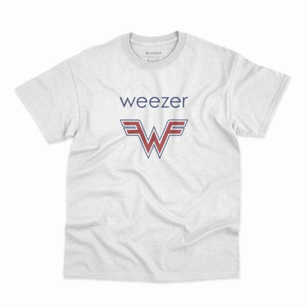 Camiseta Weezer Logo W Branca