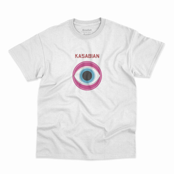 Camiseta Kasabian West Ryder Pauper Lunatic Asylum Branca