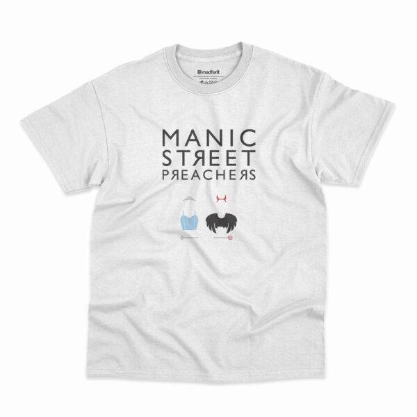 Camiseta Manic Street Preachers Star Send Away The Tigers Branca