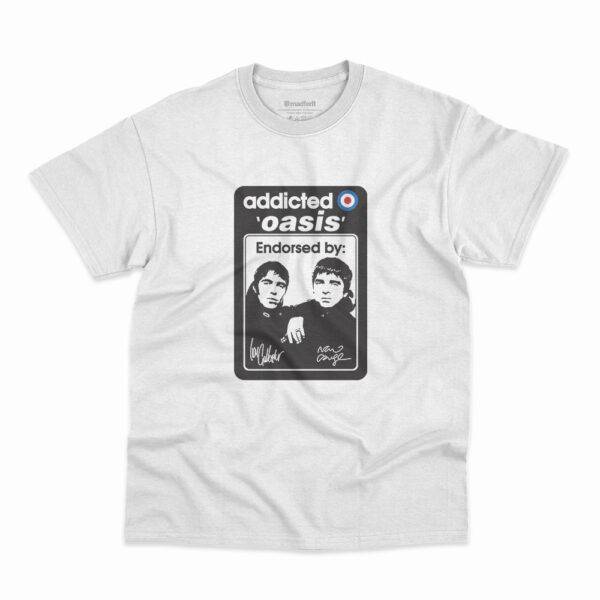 Camiseta Oasis Addicted Branca