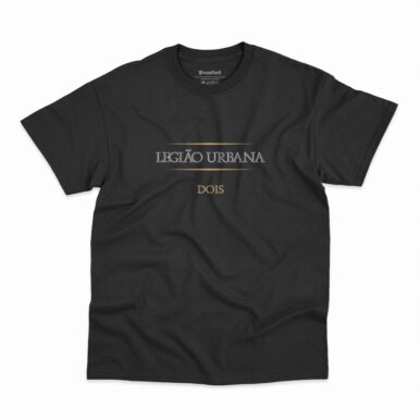 Camiseta Legião Urbana Dois na cor preta