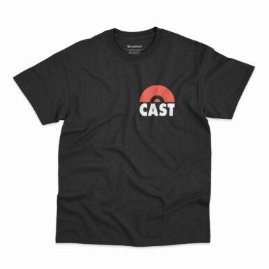 Camiseta preta da banda Cast