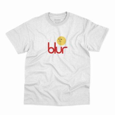Camiseta branca da banda Blur