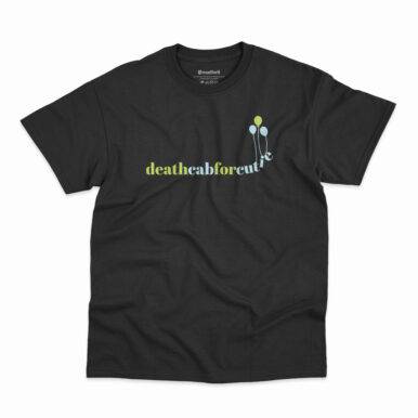 Camiseta na cor preta da banda Death Cab For Cutie