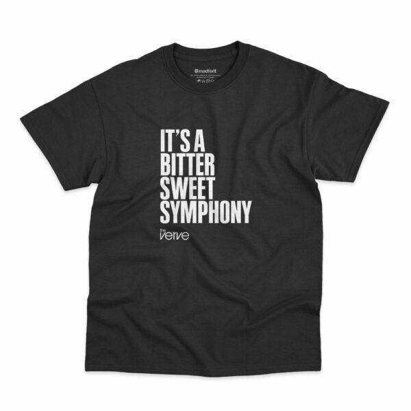 Camiseta preta It's A Bitter Sweet Symphony da banda The Verve