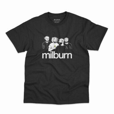 Camiseta preta da banda Milburn