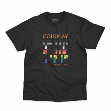 Camiseta Coldplay Speed Of Sound na cor preta