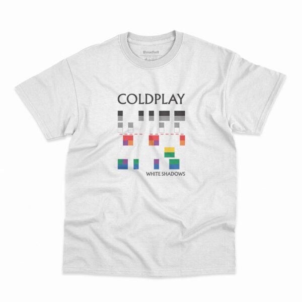 Camiseta Coldplay White Shadows na cor branca