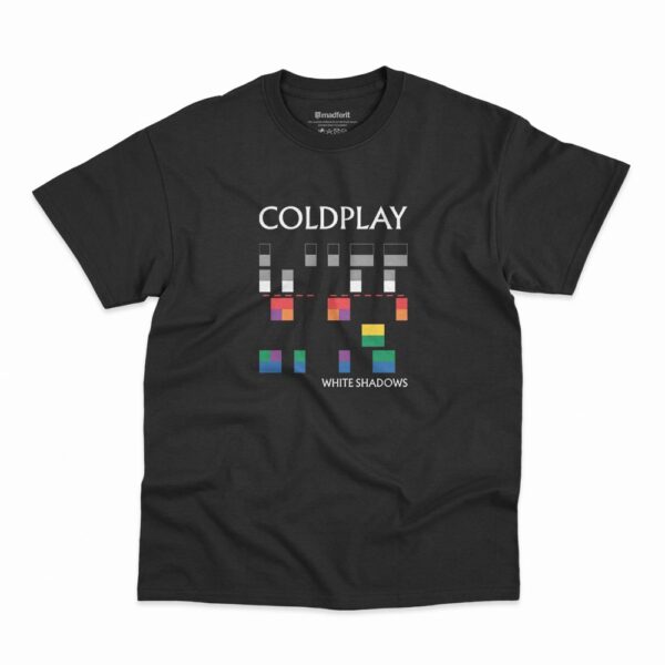 Camiseta Coldplay White Shadows na cor preta