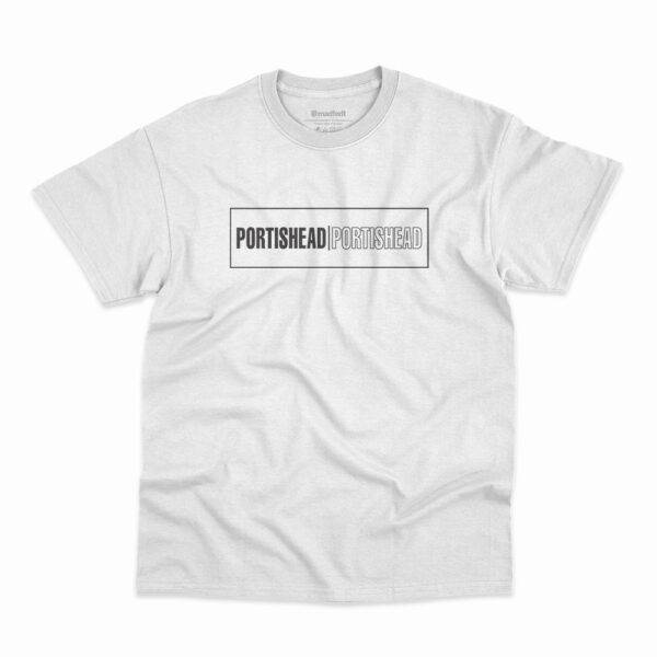 Camiseta Portishead Logo Tipografia Branca