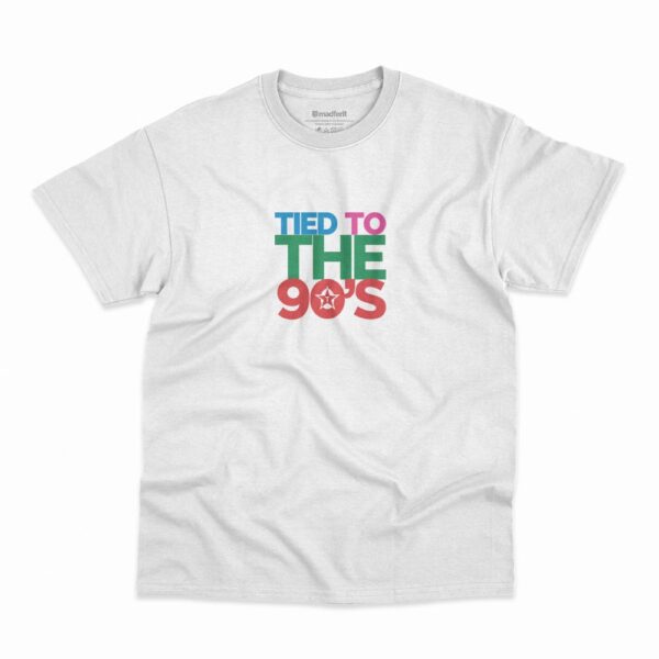 Camiseta na cor branca Tied To The 90s da banda Travis
