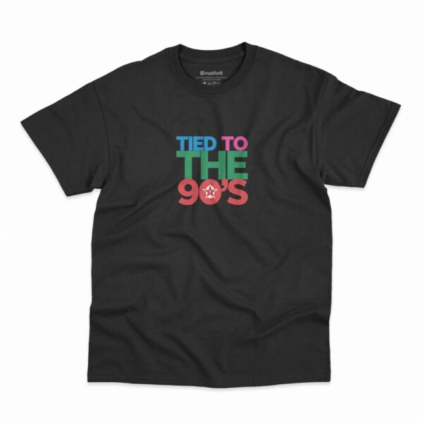 Camiseta na cor preta Tied To The 90s da banda Travis
