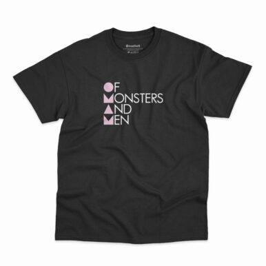 Camiseta preta da banda Of Monsters and Men