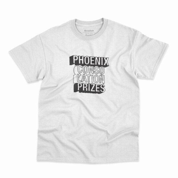 Camiseta Consolation Prizes da banda Phoenix na cor branca