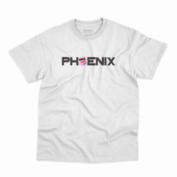 Camiseta Wolfgang Amadeus Phoenix da banda Phoenix na cor branca