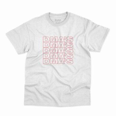 Camiseta da banda DMA'S na cor branca