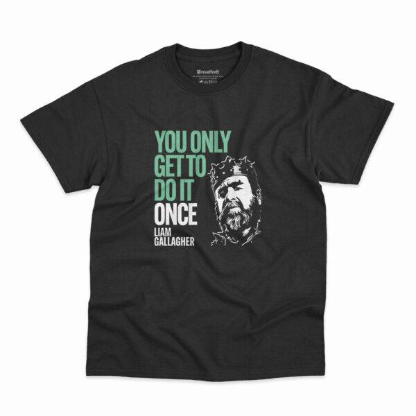 Camiseta Liam Gallagher Once Eric Cantona V2 Preta