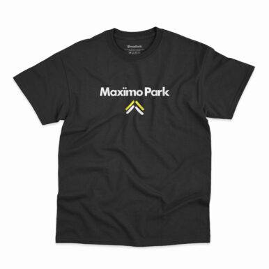Camiseta preta Get High da banda Maximo Park