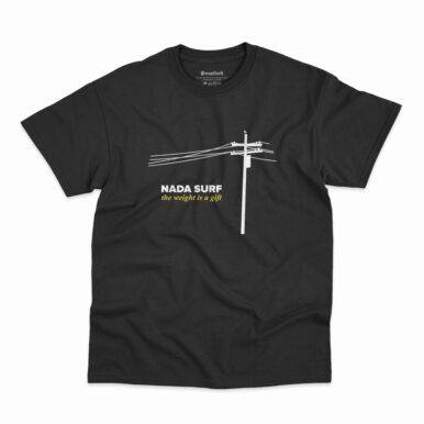 Camiseta Nada Surf The Weight Is A Gift na cor preta