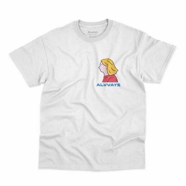 Camiseta Alvvays Not My Baby na cor branca