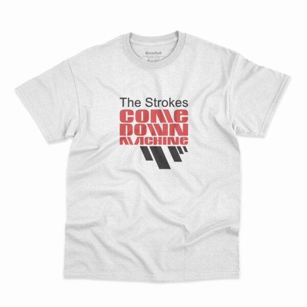 Camiseta The Strokes Comedown Machine na cor branca