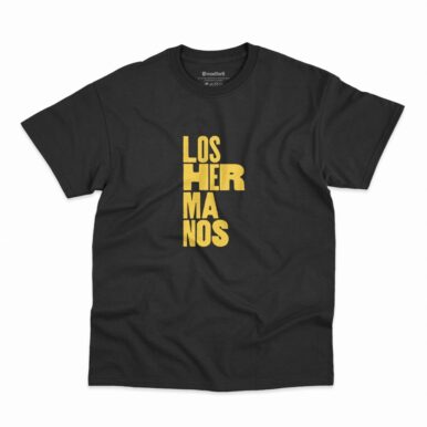 Camiseta com logo Los Hermanos na cor preta